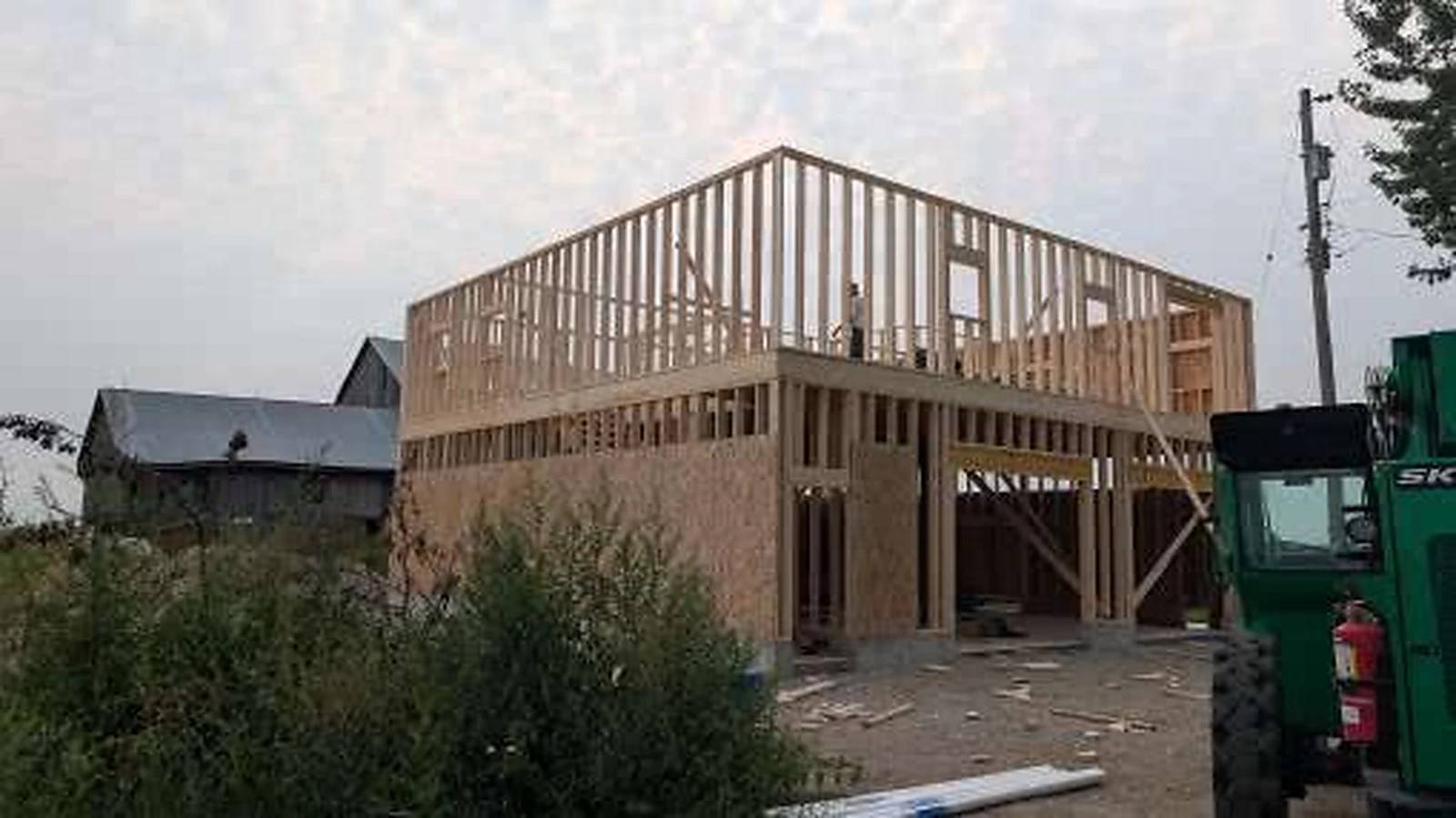 Two-storey timber framing